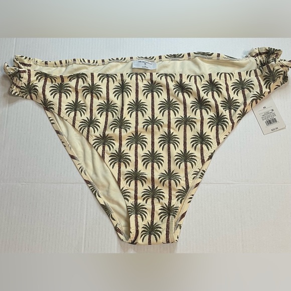Women’s Augabendita Low Rise Extra Cheeky Bikini Bottoms Palm Trees - Picture 1 of 7